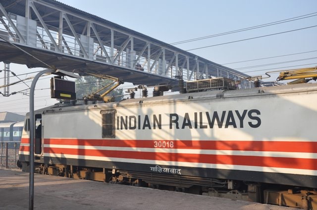 A locomotive from the Indian Railways. Facts About India