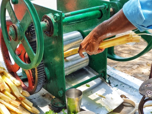 Sugarcane Juice extracting machine.