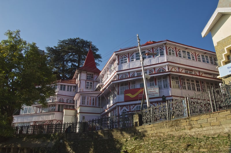 Post office in Shimla. For interesting facts about India
