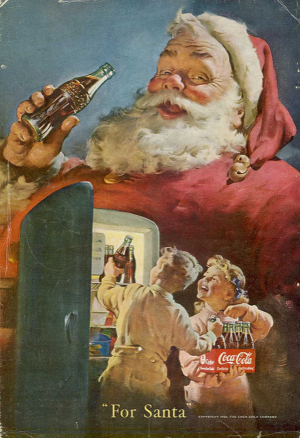 Santa and Coca Cola
