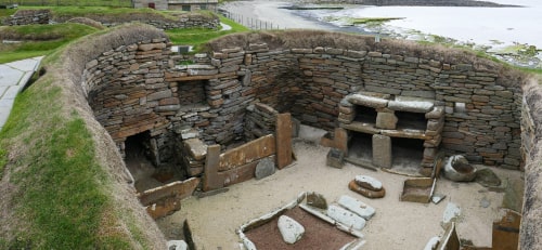 Skara Brae - an amazing Neolithic site at Bay of Skaill, Stromness, Orkney.