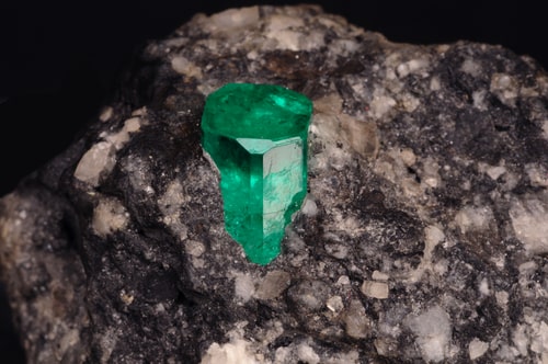 Emerald from La Pita mine, Colombia.