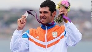 The first Olympic medalist from Cyprus - Pavlos Kontides.