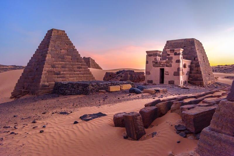 Pyramids of Meroe, Sudan. 