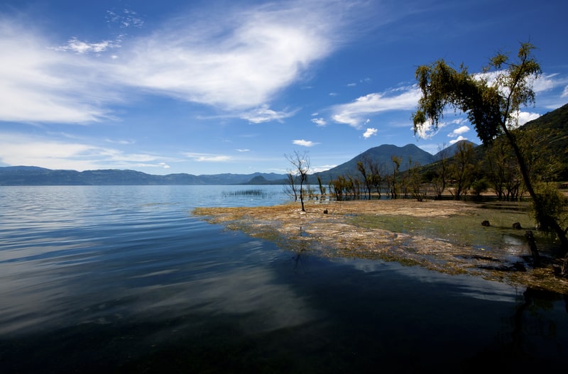 view of the Lake Atitlán. Facts about Guatemala 