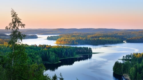 Saimaa lake, Finland.