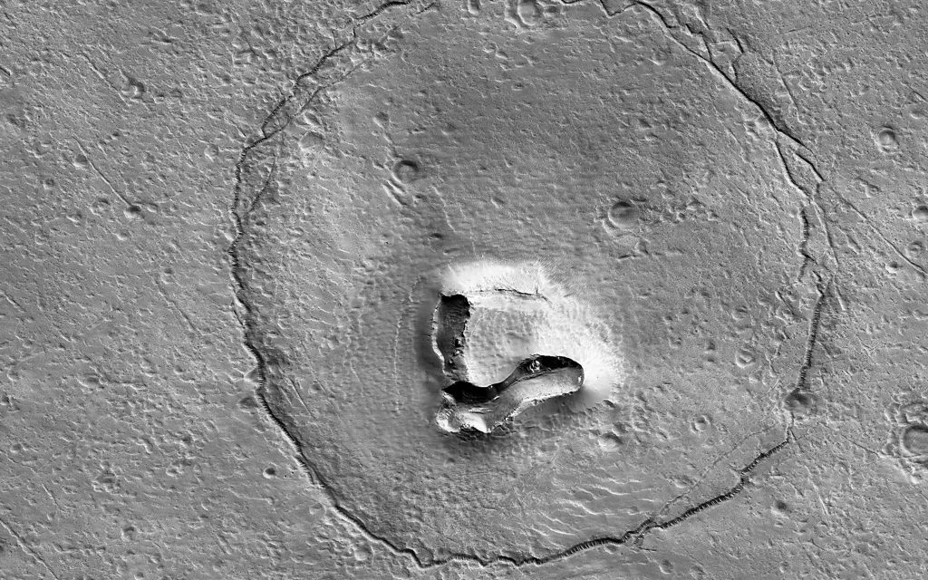 Looks a bit like a bear's face, isn't it? Mars facts