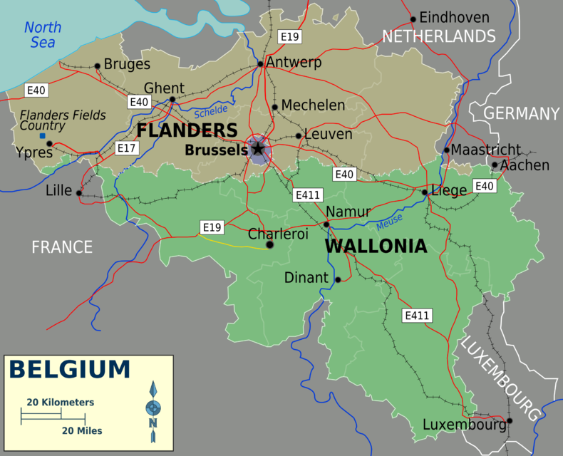 Belgium - three federal regions - Flanders, Brussels, and Wallonia. The Fact File