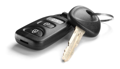 Car key with remote.