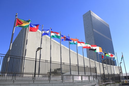 United Nations Headquarters in New York City.