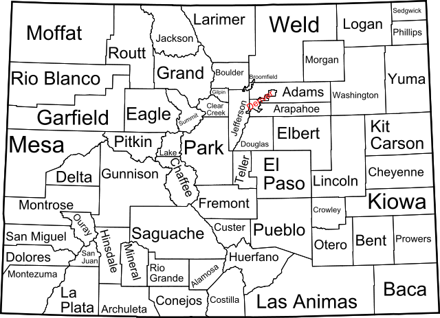 Colorado - 64 counties. the fact file