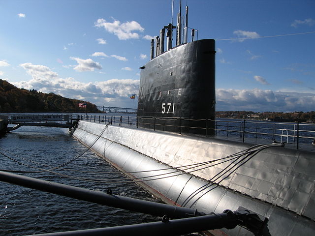 The USS Nautilus permanently docked at the US Submarine Force Museum and Library, Groton, CT.