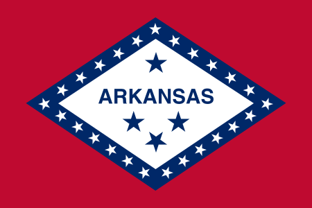 flag of Arkansas. Arkansas fact file