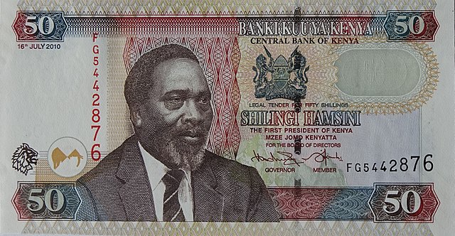 A 50 Kenyan Shilling note. Kenya fact file