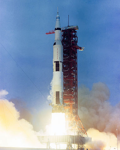Launch of Apollo 10 on Saturn V