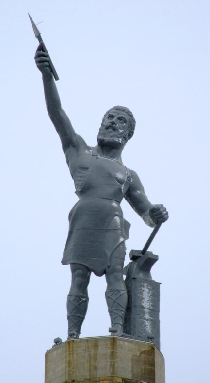 Vulcan statue - the city symbol of Birmingham, Alabama.