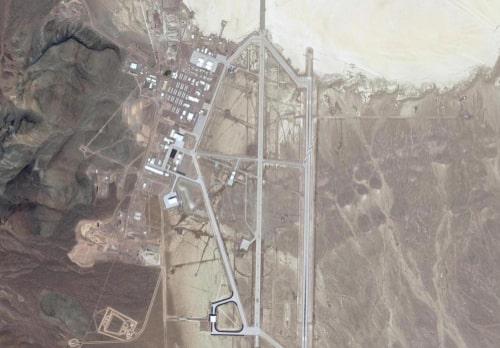 Satellite image of Area 51.