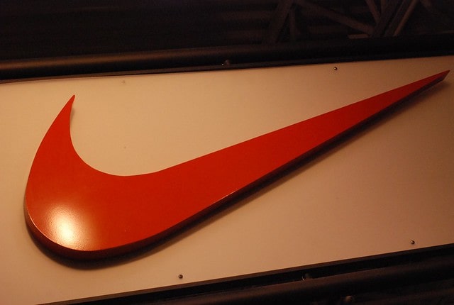 The famous Nike swoosh.