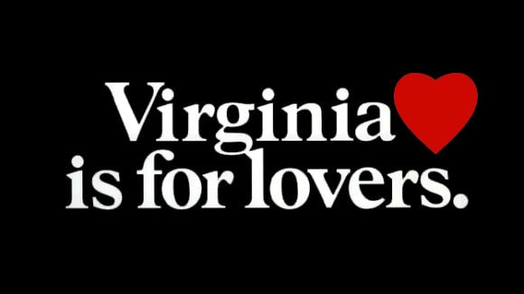 Original Virginia is for lovers logo created by Martin & Woltz.