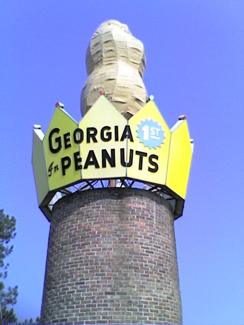 Peanut statue in Ashburn, Georgia.