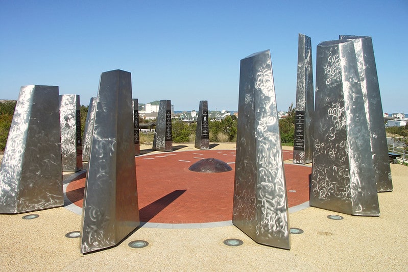 Kitty Hawk Monument to a Century of Flight. North Carolina facts