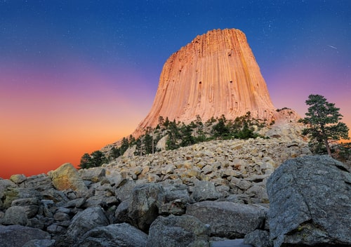 Devil's Tower National Monument in Wyoming, U.S.A. Interesting Facts About Wyoming
