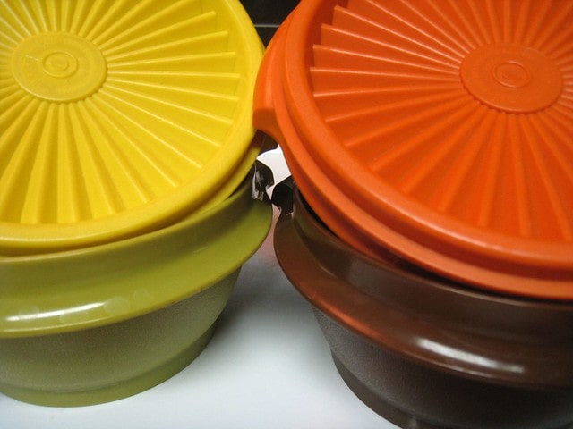A set of Tupperware bowls