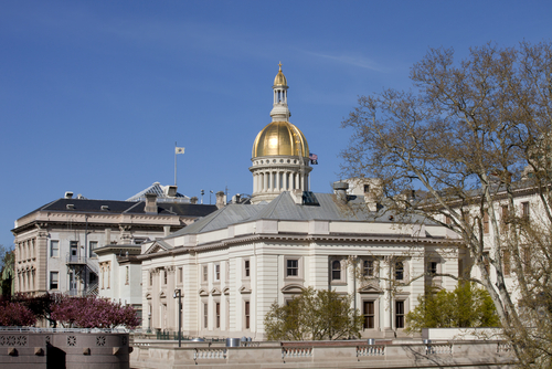 Gold dome of the New Jersey State Capitol Building in Trenton
