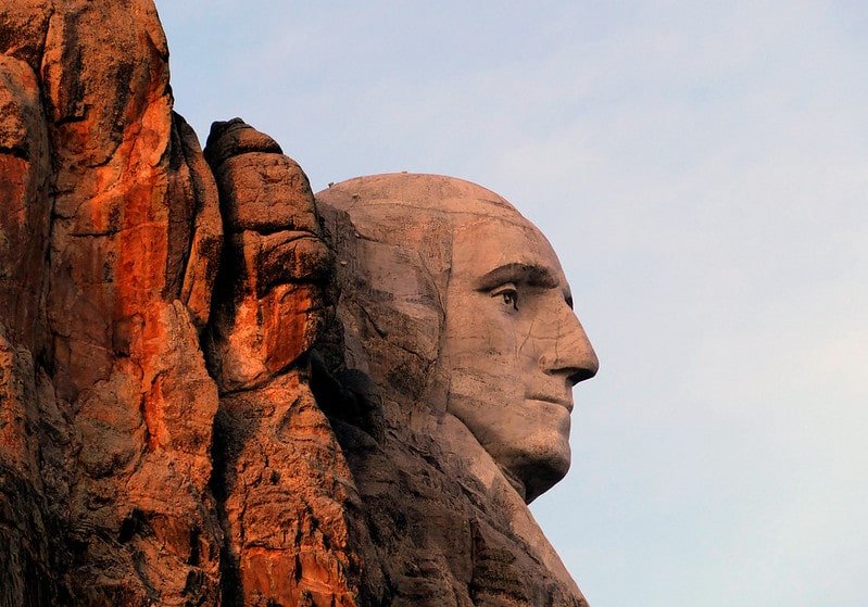 George Washington. Mt Rushmore.South Dakota.