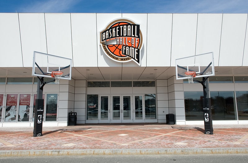 Naismith Memorial Basketball Hall of Fame in Springsfield, Massachusetts. basketball facts for kids,