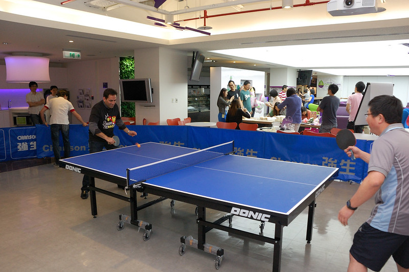 players playing table tennis indoors. Interesting facts table tennis