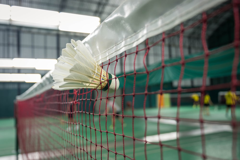 Facts about Badminton - badminton net and a shuttlecock