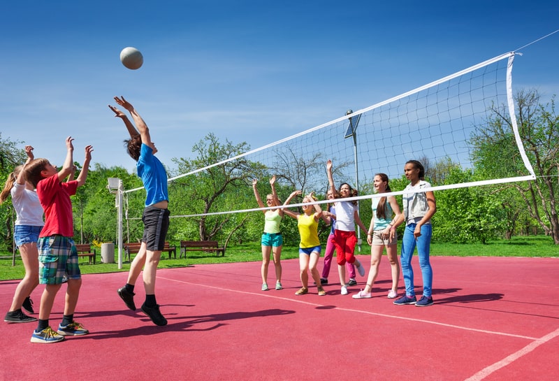 kids playing volleyball. facts about volleyball