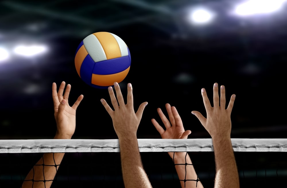 players playing volleyball. Volleyball facts