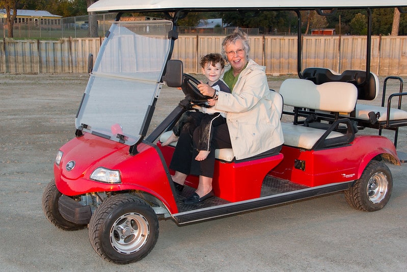 an electric golf cart. facts about golf