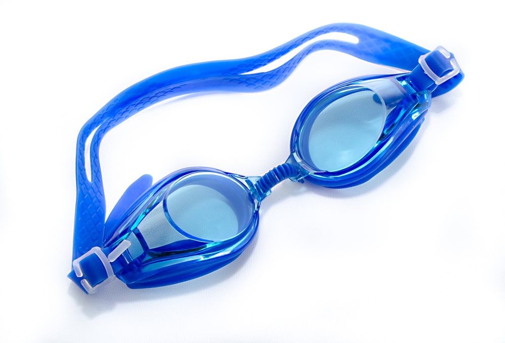 Goggles used for swimming