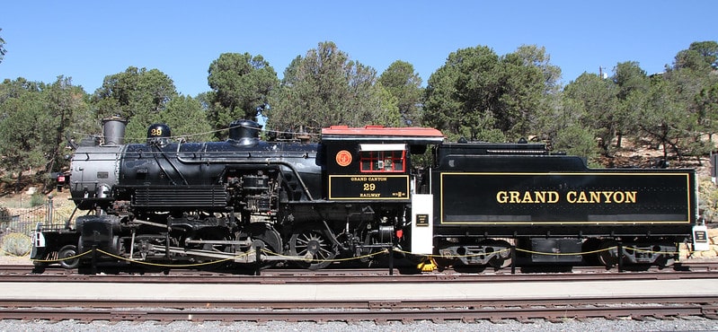 An SC-3 class 2-8-0 locomotive, No. 29 was built in 1906 by ALCO in Pittsburgh. facts about Grand canyon