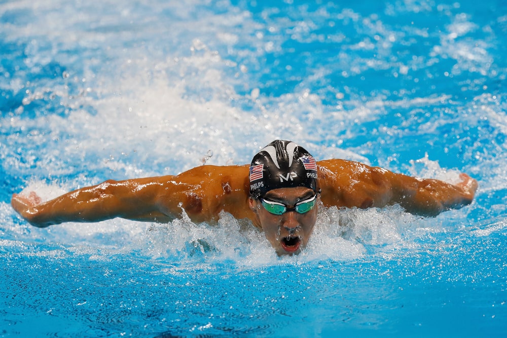 Michael Phelps in the pool. facts about Michael Phelps