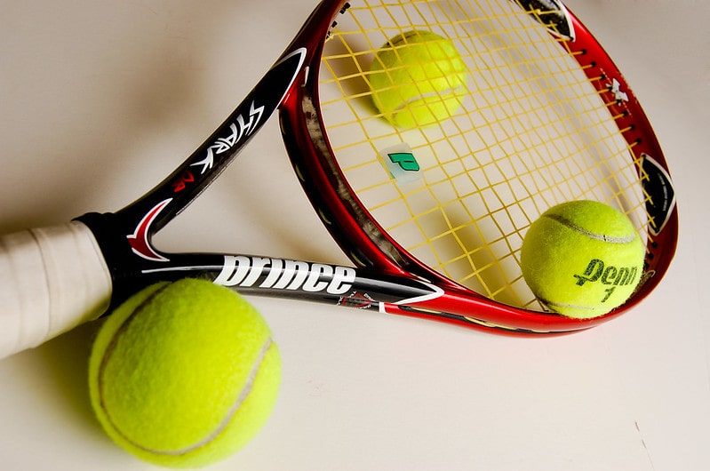 tennis racquet and balls. Serena Williams fact file