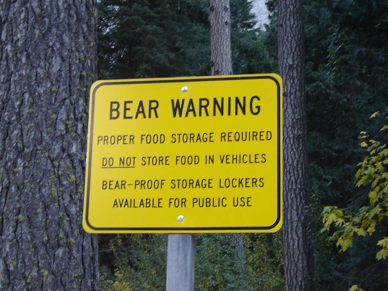 Bear Warning [Yosemite National Park]