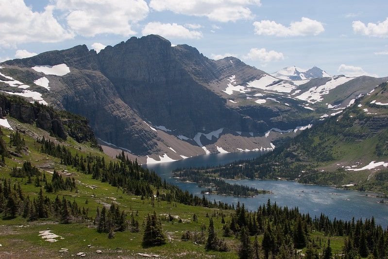This is Hidden Lake in Glacier National Park.