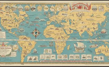 Mercator map of the world united.