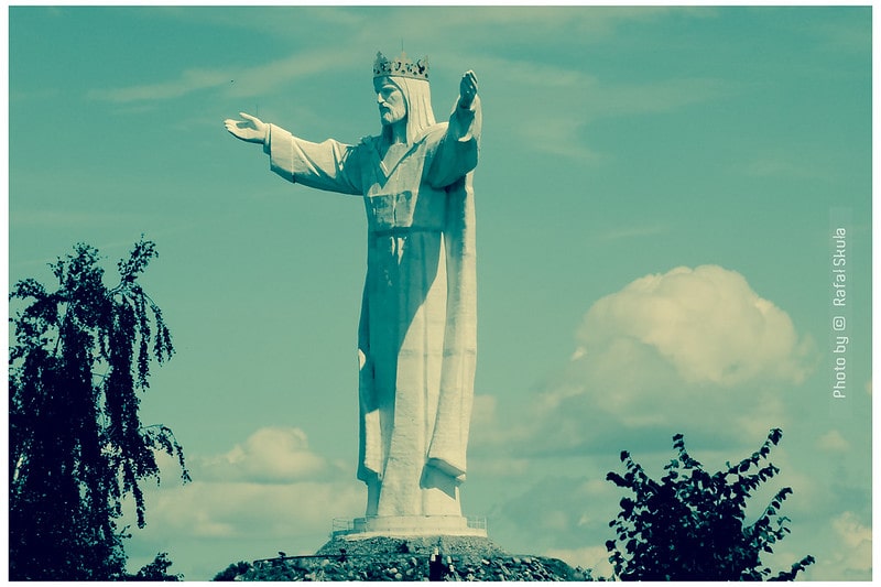 Statue of Jesus Christ in Świebodzin, western Poland