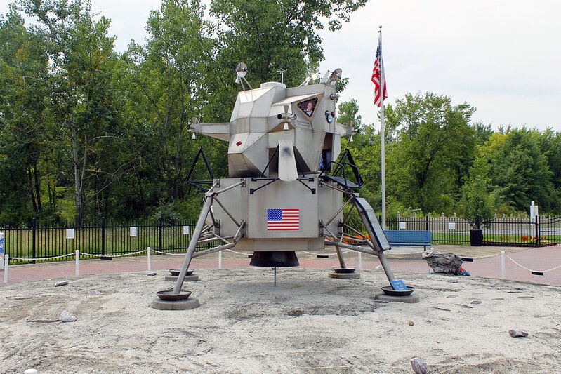A Replica of the Apollo 11 Lunar Landing Module.