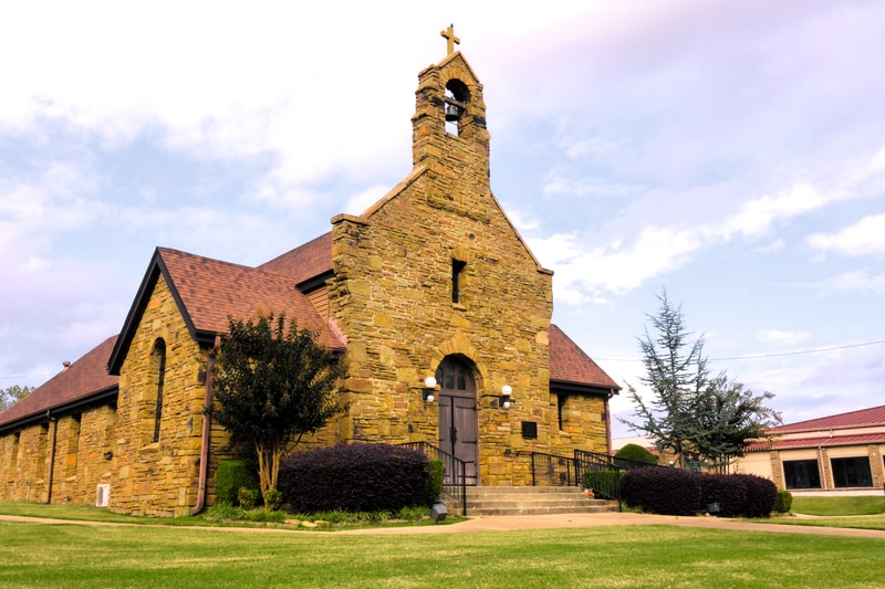 Historic Christ the King Catholic Church in Fort Smith, Arkansas, established in 1928. Highest And Lowest Point In 50 State