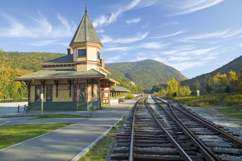 Crawford Depot, Mount Washington, New Hampshire. Highest And Lowest Point In Every US State