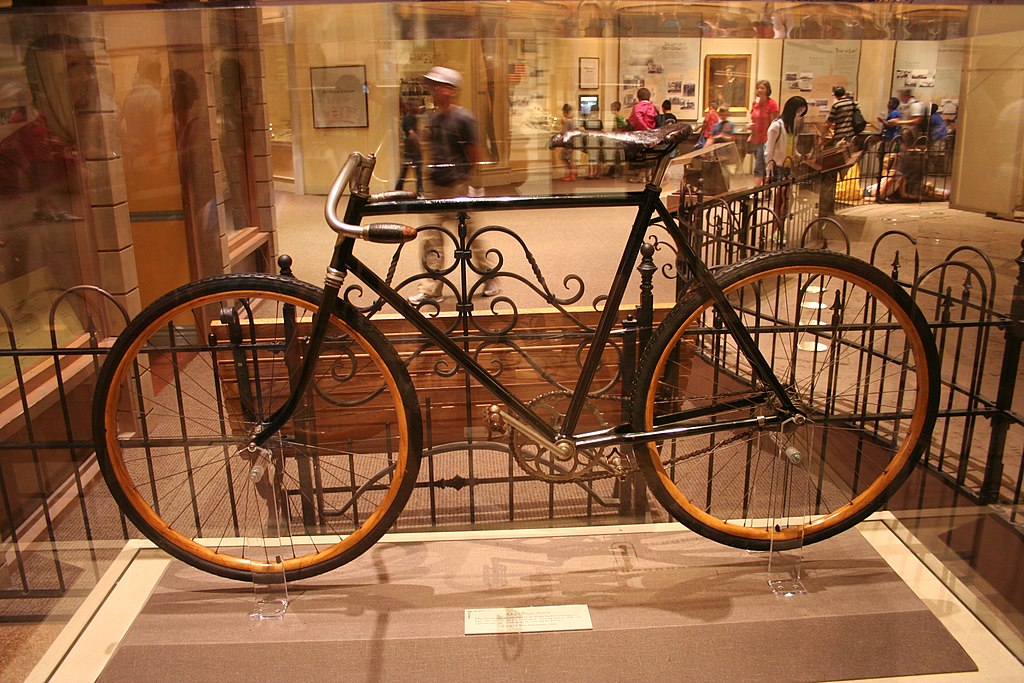 Wright Brothers bicycle on display