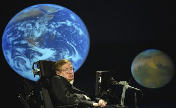 Dr. Stephen Hawking, a professor of mathematics at the University of Cambridge, delivers a speech entitled Why we should go into space.