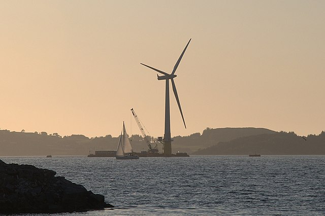 World’s first full-scale floating wind turbine