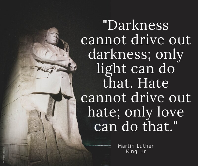 Darkness cannot drive out darkness; only light can do that. Martin Luther King jr. Quote. Tennessee fact sheet